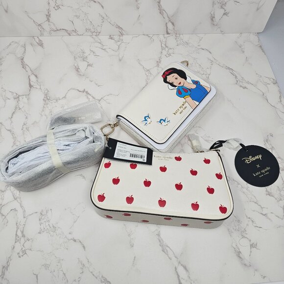 NEW! Disney X Kate Spade New York Snow White Double Up Crossbody - Picture 2 of 10